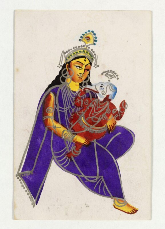 Parvati and Ganesha