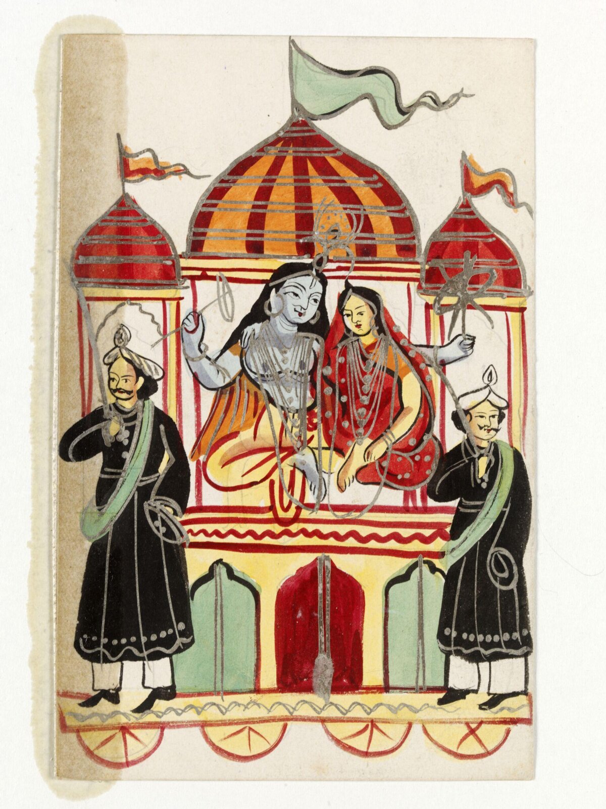 Krishna and Rukmini, ca. 1890