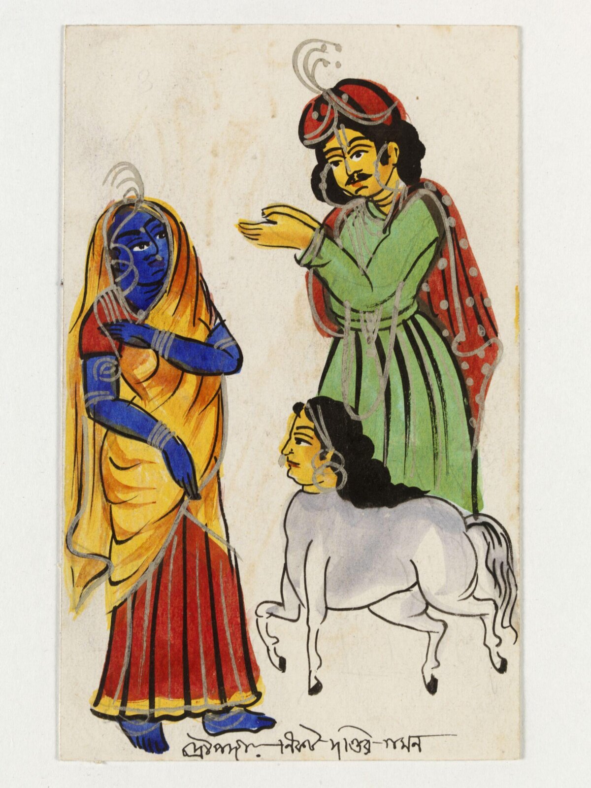 Dandin and Draupadi, ca. 1890