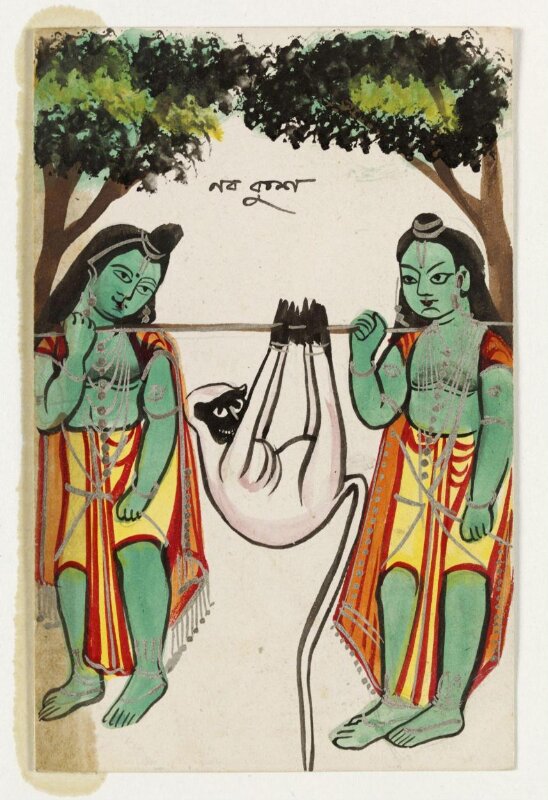 Lava, Kusha and Hanuman