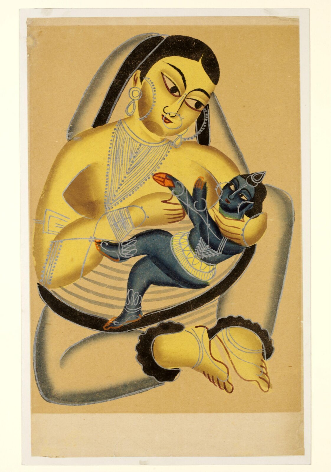 Yasoda and Krishna, ca. 1890
