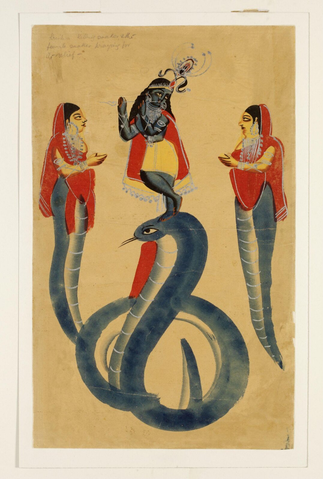 Krishna and Kaliya, ca. 1885
