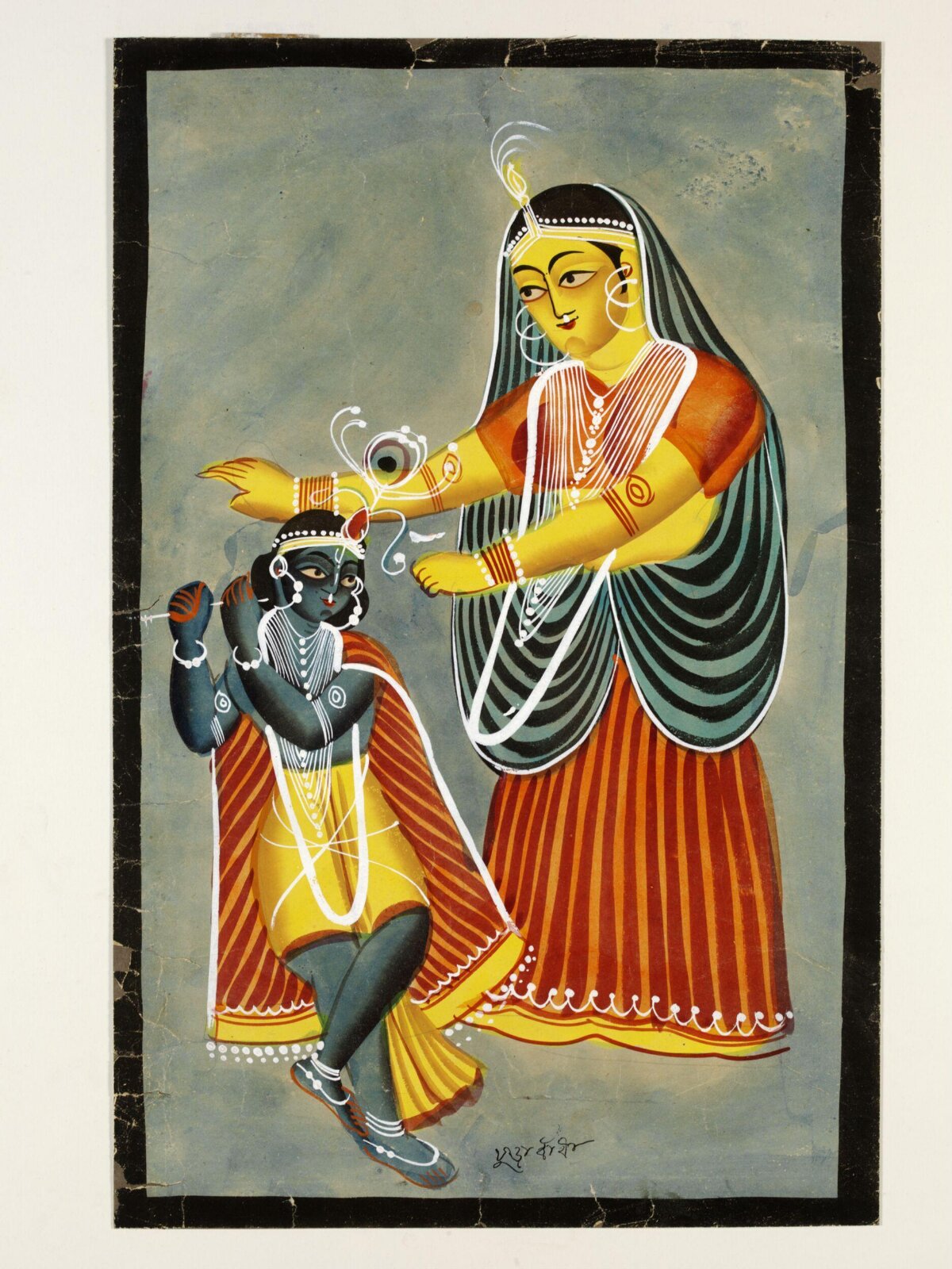 Jasoda and Krishna, ca. 1885