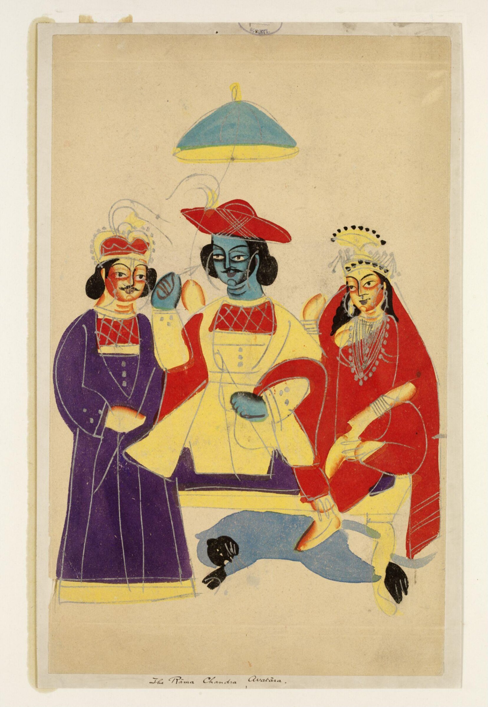Rama, Sita, Hanuman and Lakshmana, ca. 1885