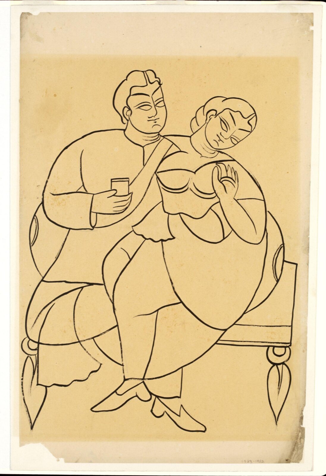 Drawing, Nibaran Chandra Ghosh, ca. 1880