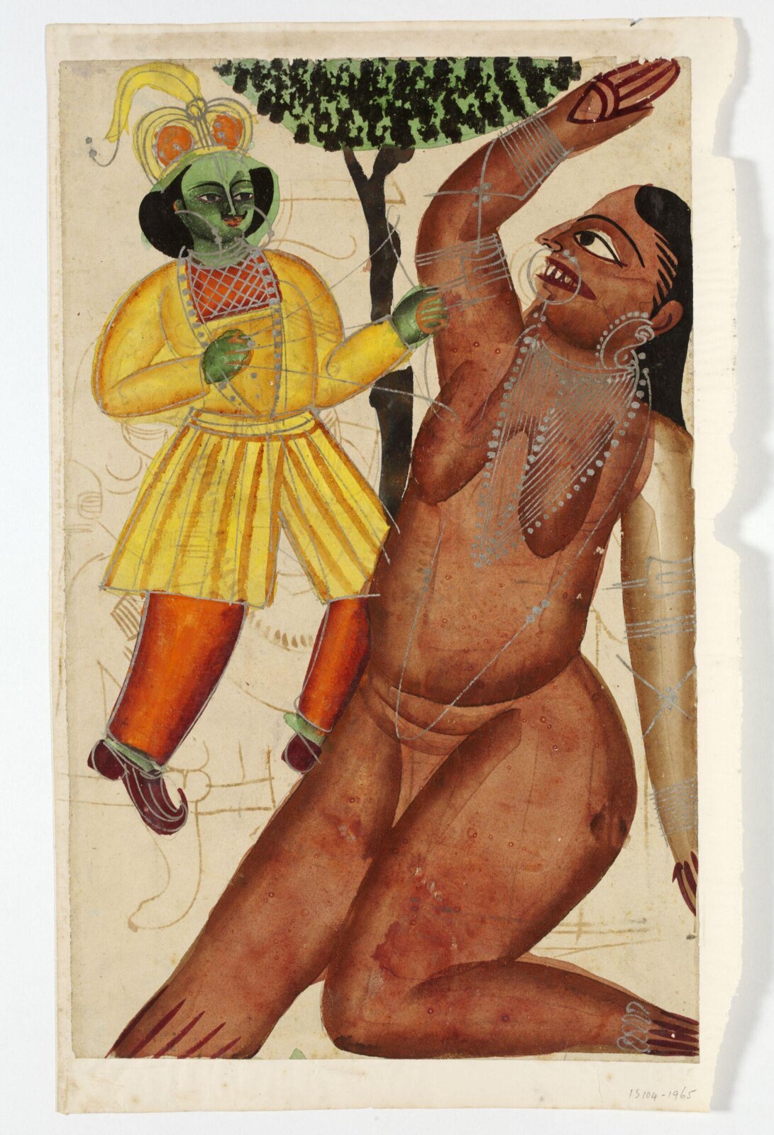 Rama and Surpanakha, ca. 1880