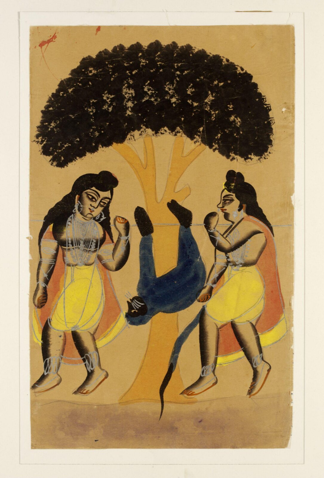 Kusha, Lava and Hanuman, ca. 1885