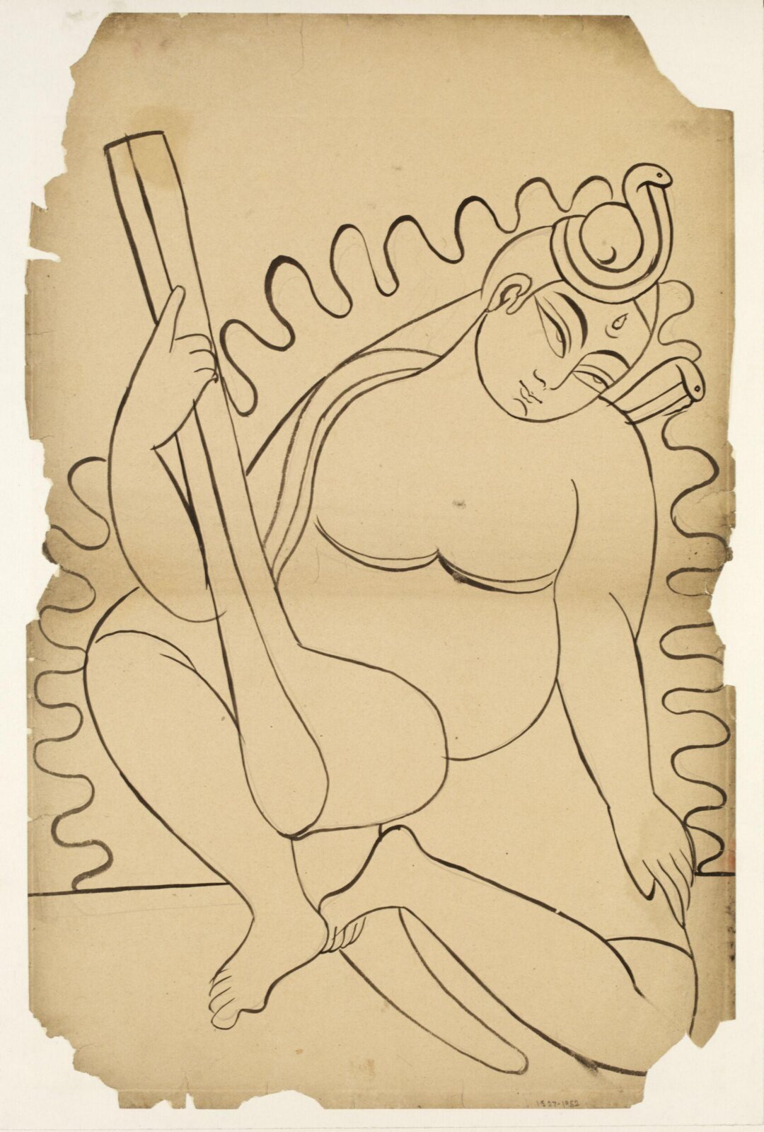 Drawing, Kali Charan Ghosh, ca. 1880