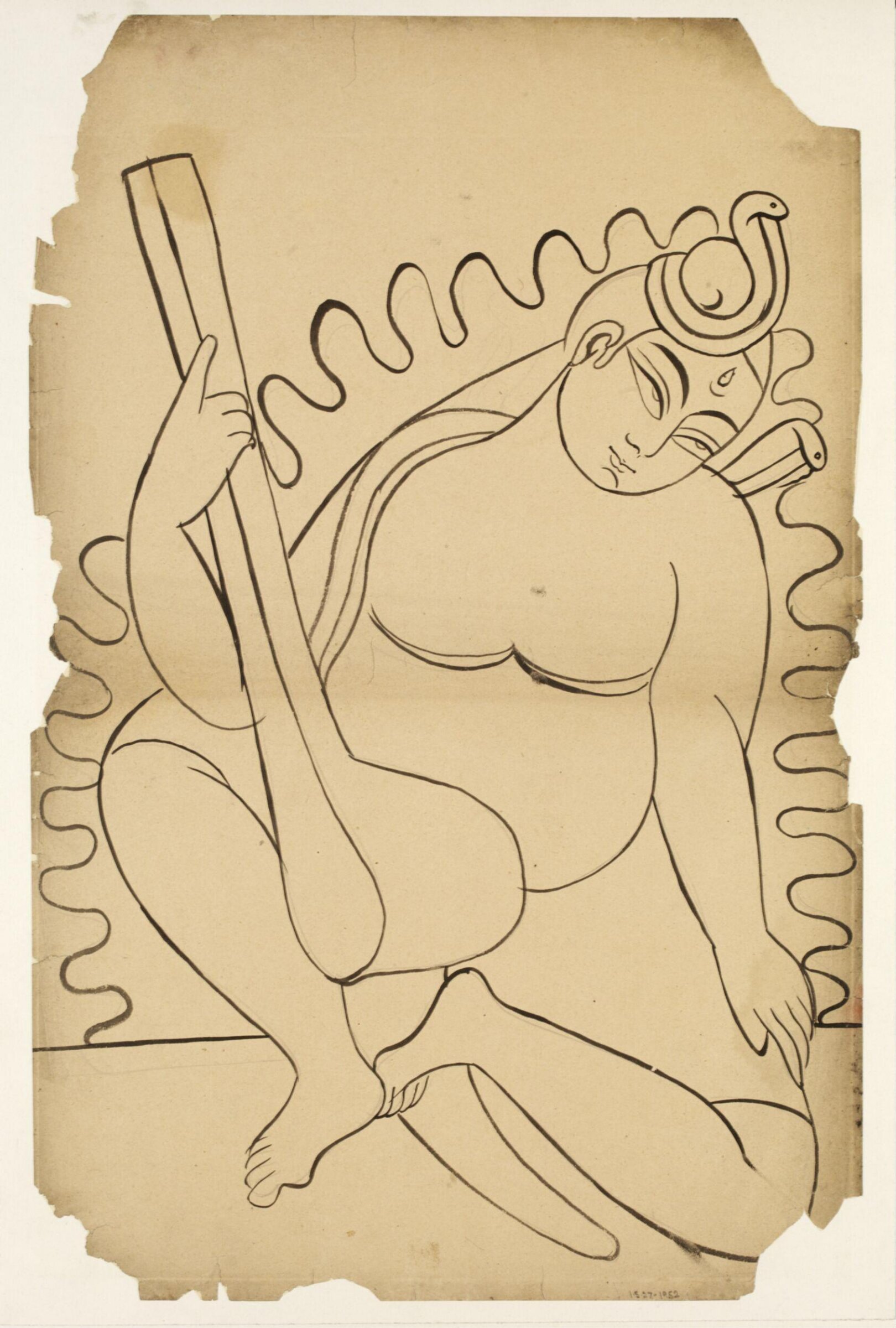 Drawing, Kali Charan Ghosh, ca. 1880