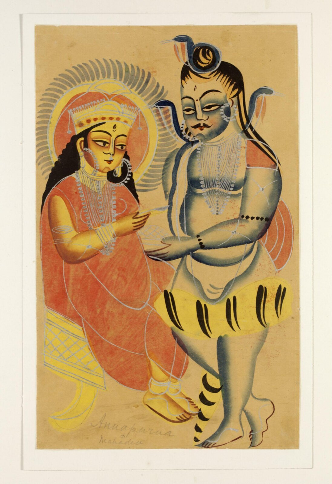 Annapurna and Shiva, ca. 1885