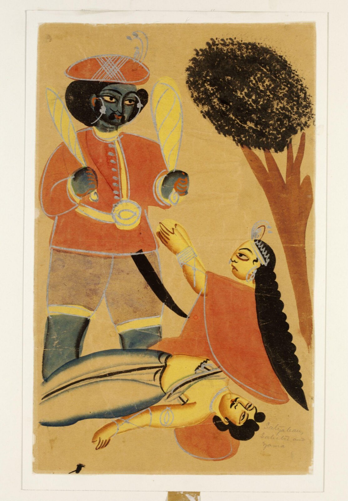 Savitri, Yama and Satravan, ca. 1885