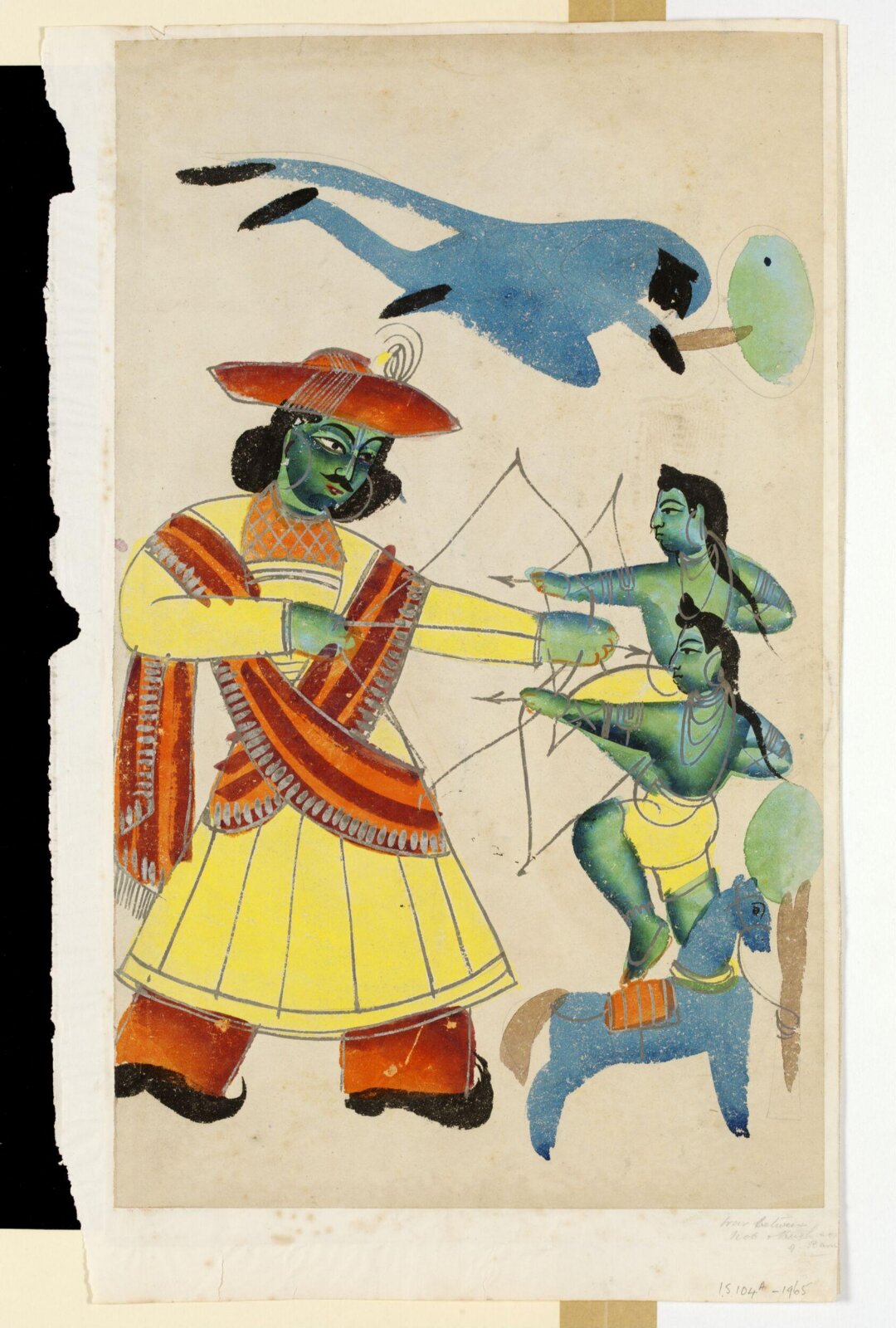 Rama, Lava, Kusha and Hanuman, ca. 1880