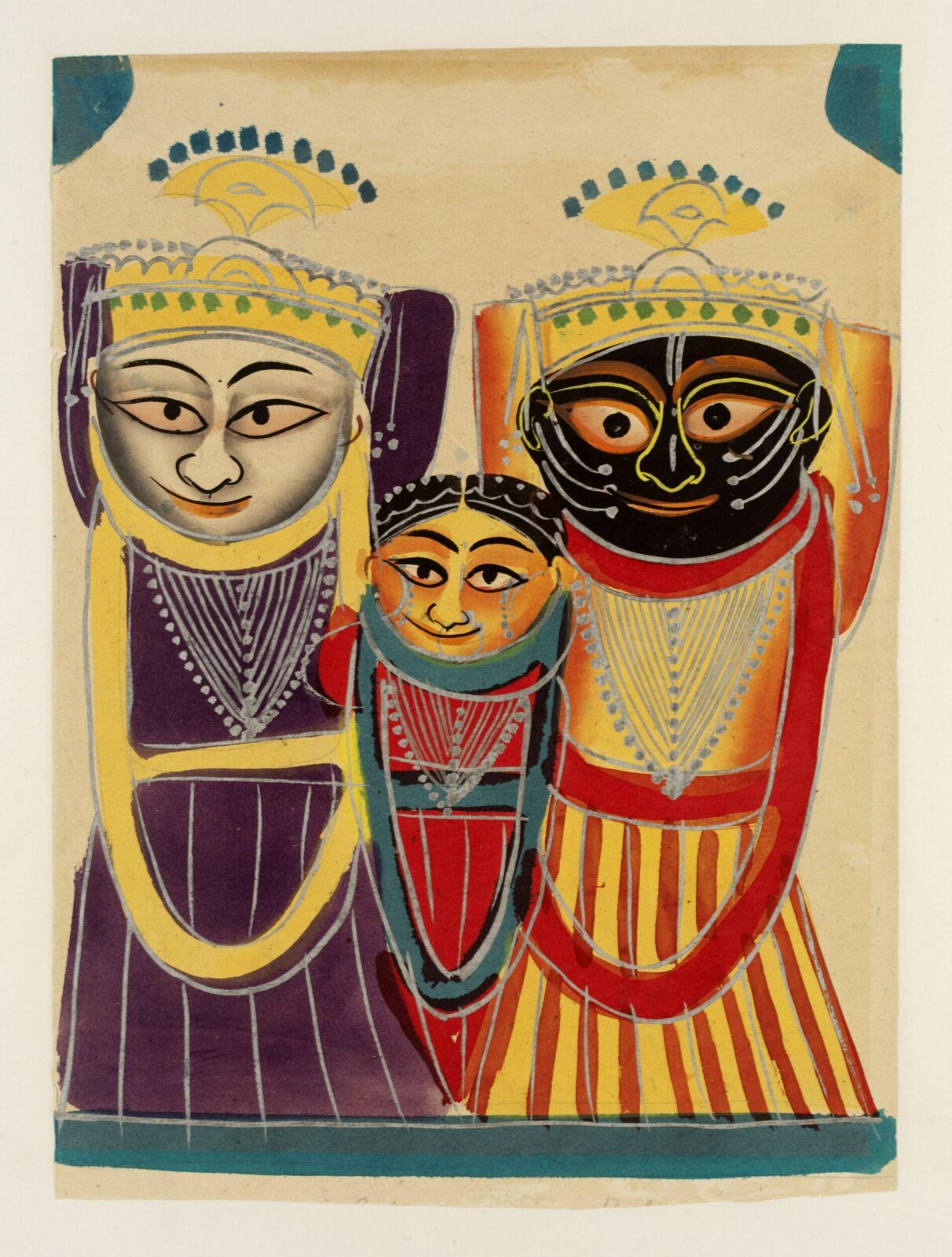 Balbhadra, Subhadra and Jagannatha, ca. 1880