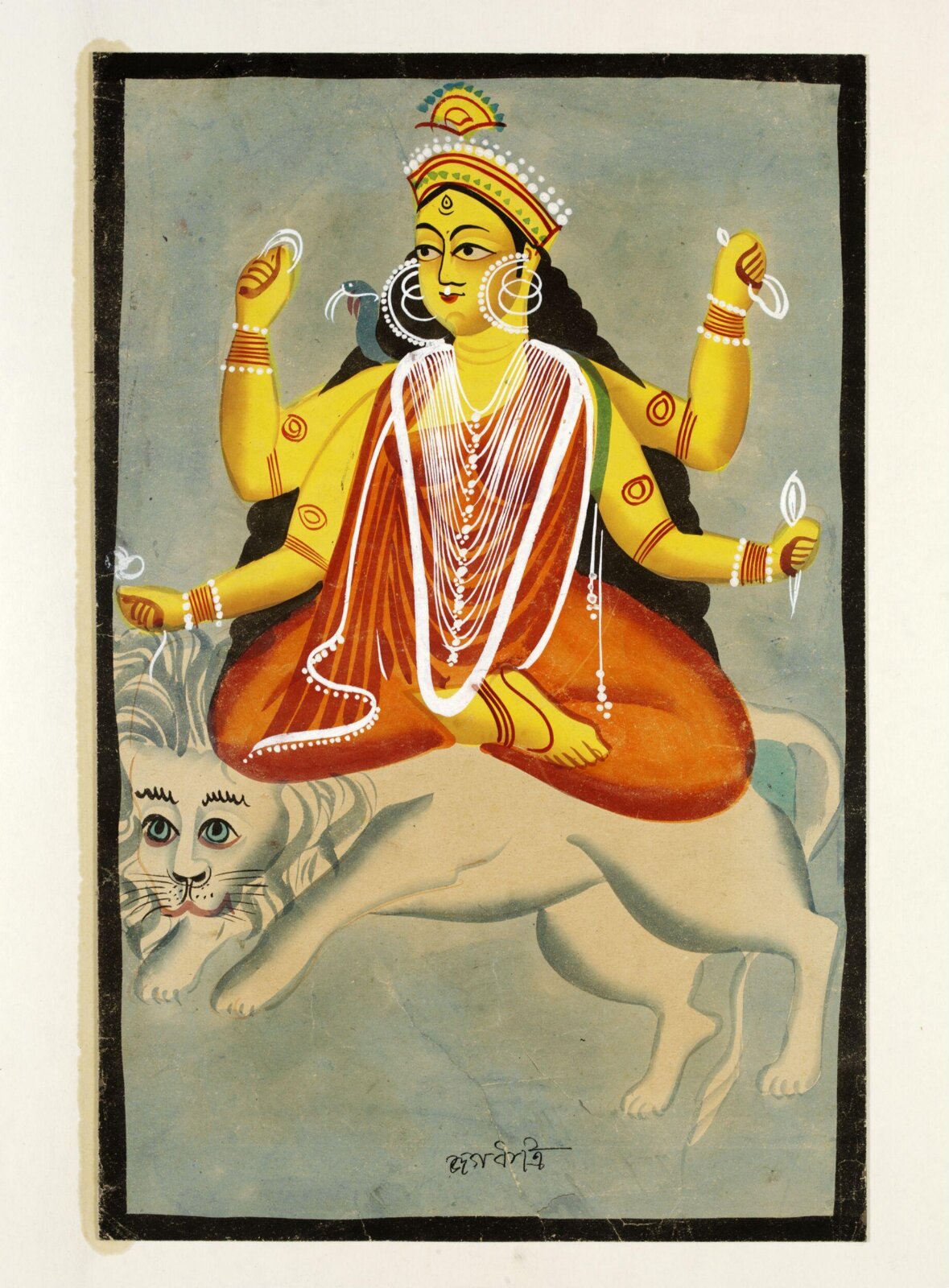 Durga as Jagaddhatri, ca. 1885