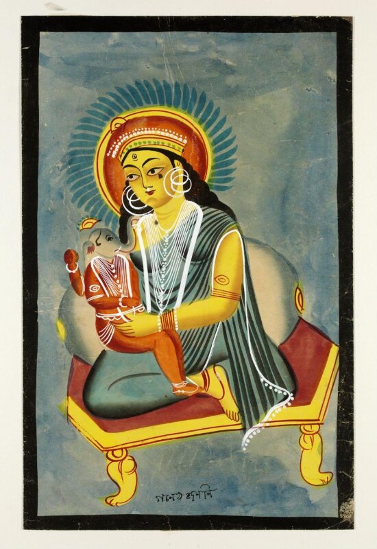 Parvati and Ganesh