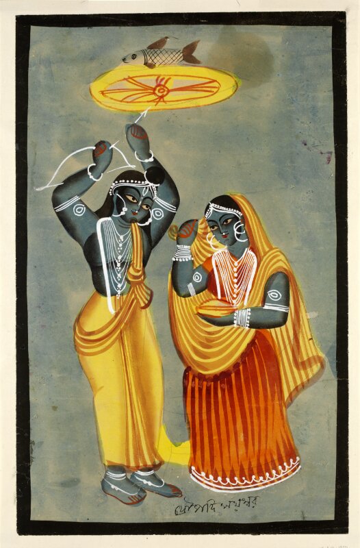 Arjuna and Draupadi