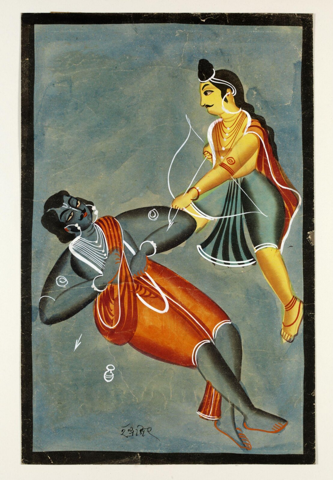 Lakshmana and Indrajit, ca. 1885