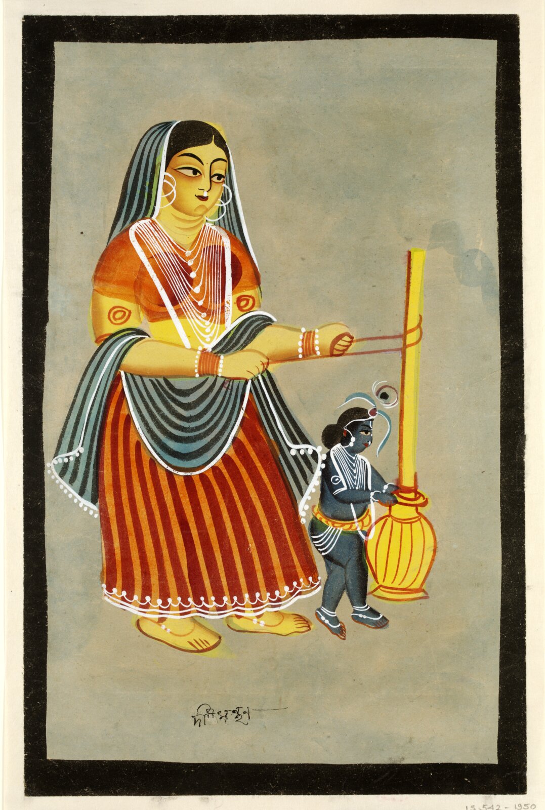 Jasoda and Krishna, ca. 1885