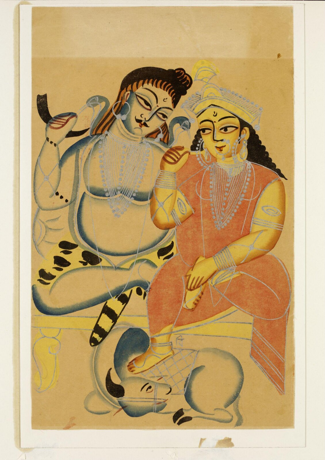 Shiva, Parvati and Nandi, ca. 1885