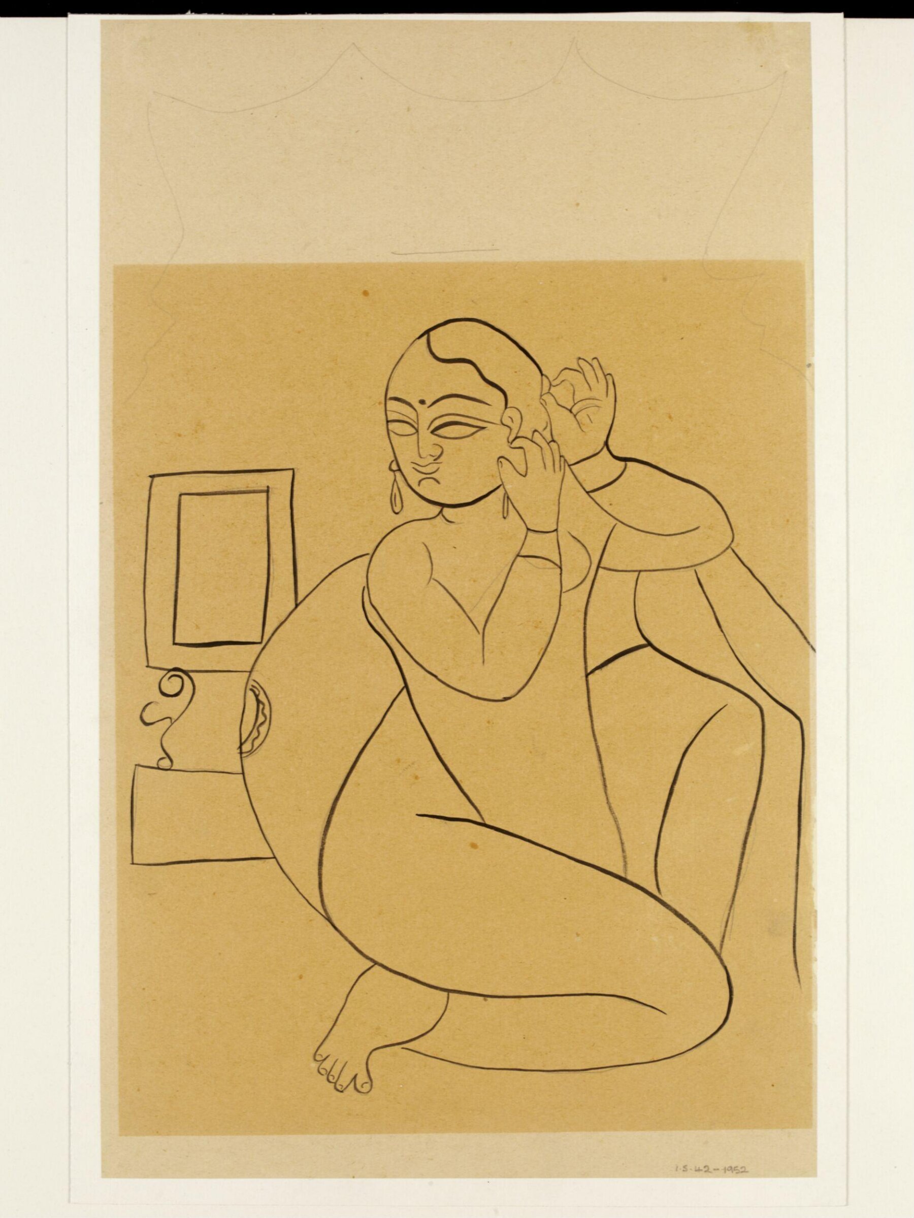 Drawing, Kanai Lal Ghosh, ca. 1920