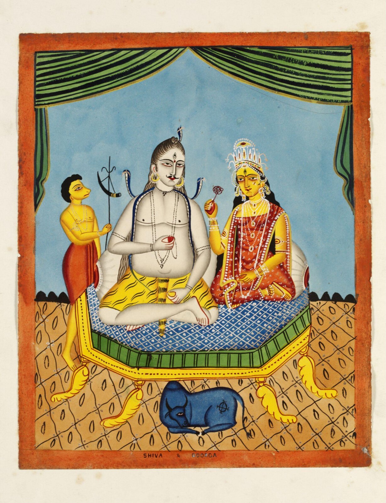 Shiva and Nandi, ca. 1850