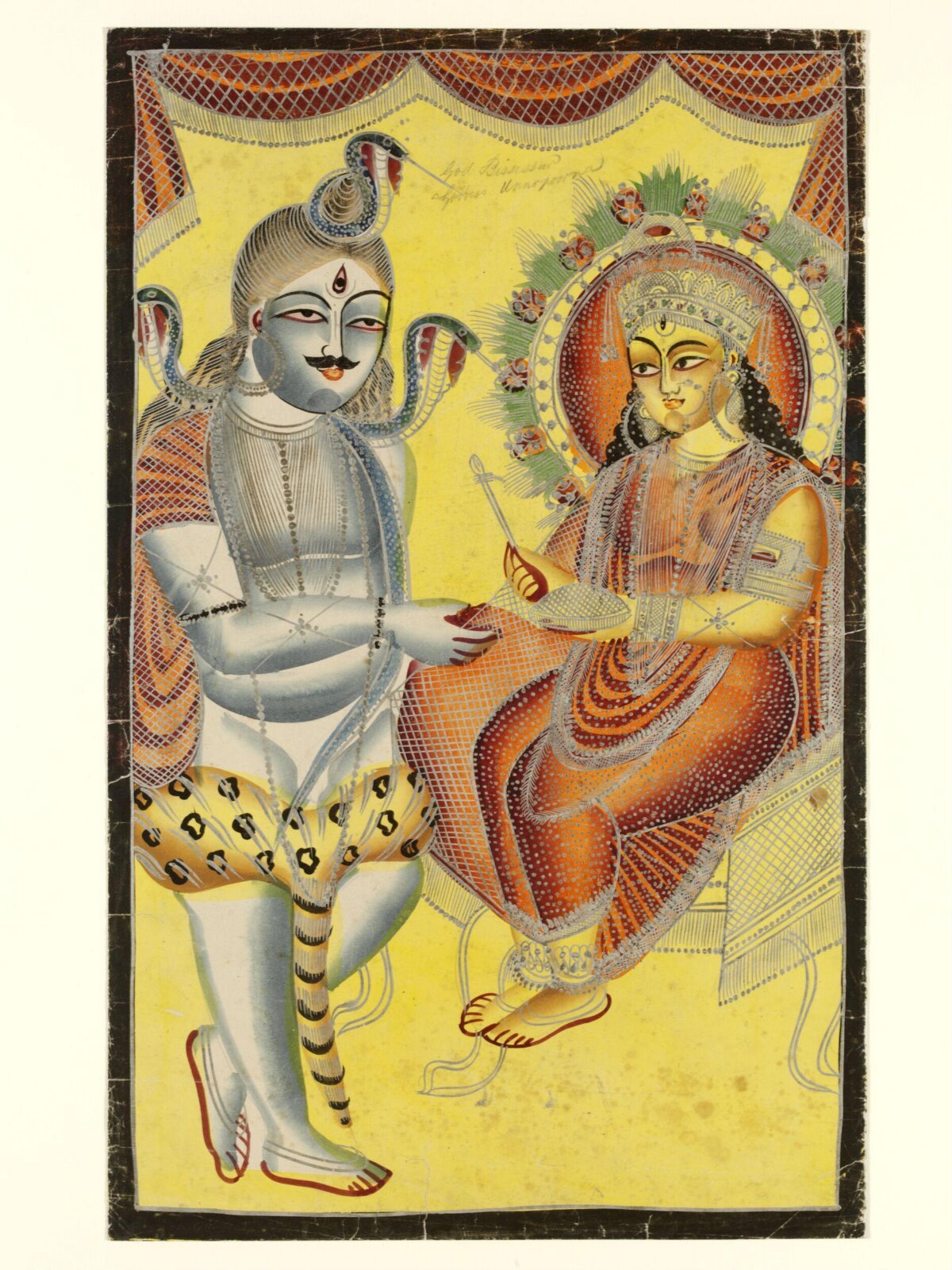 Annapurna and Shiva, ca. 1860