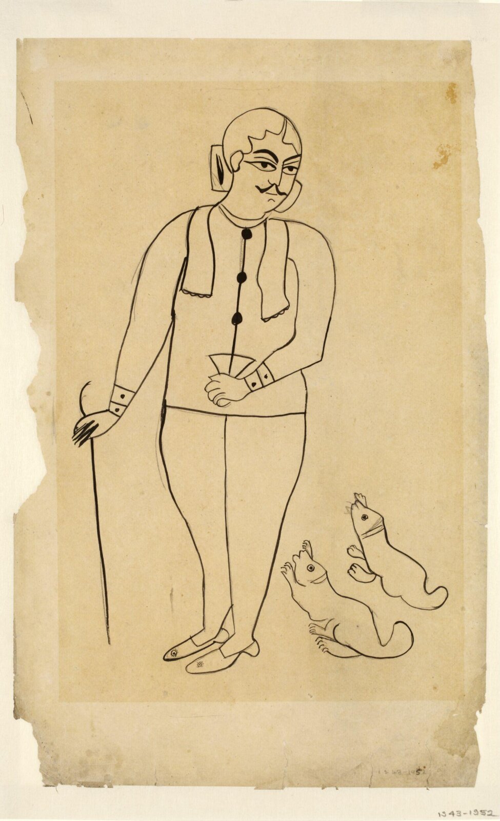 Drawing, Kanai Lal Ghosh, ca. 1920