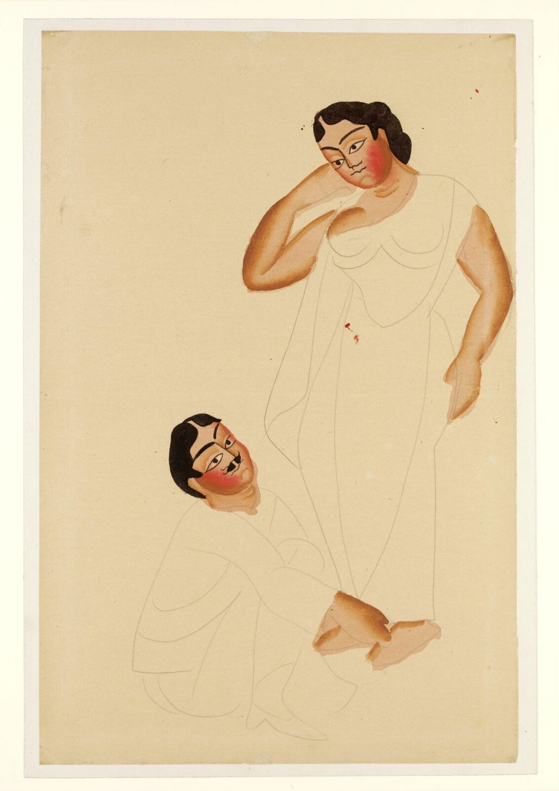 Drawing, Nibaran Chandra Ghosh, ca. 1900