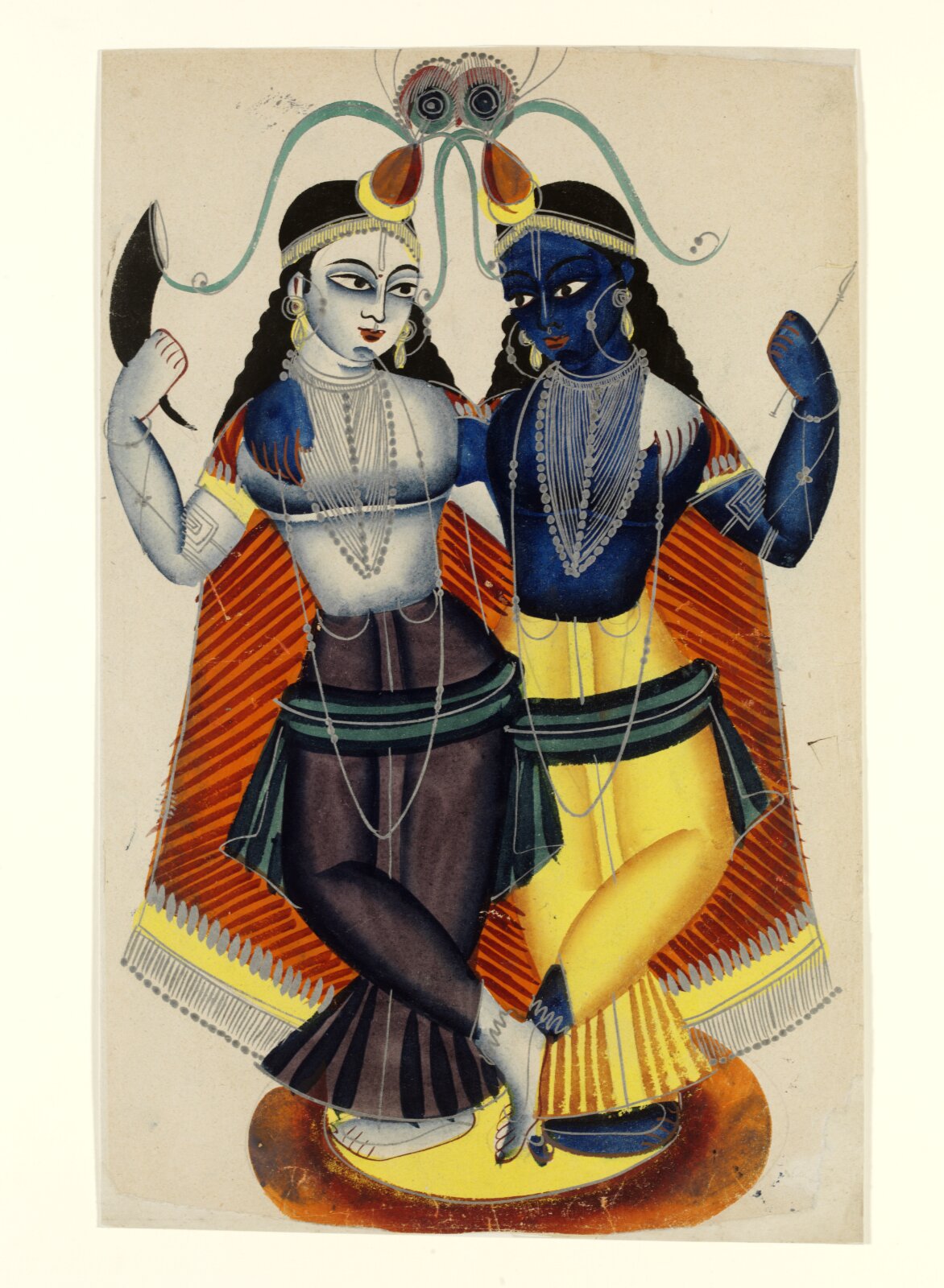 Krishna and Balarama, ca. 1855 - ca. 1860