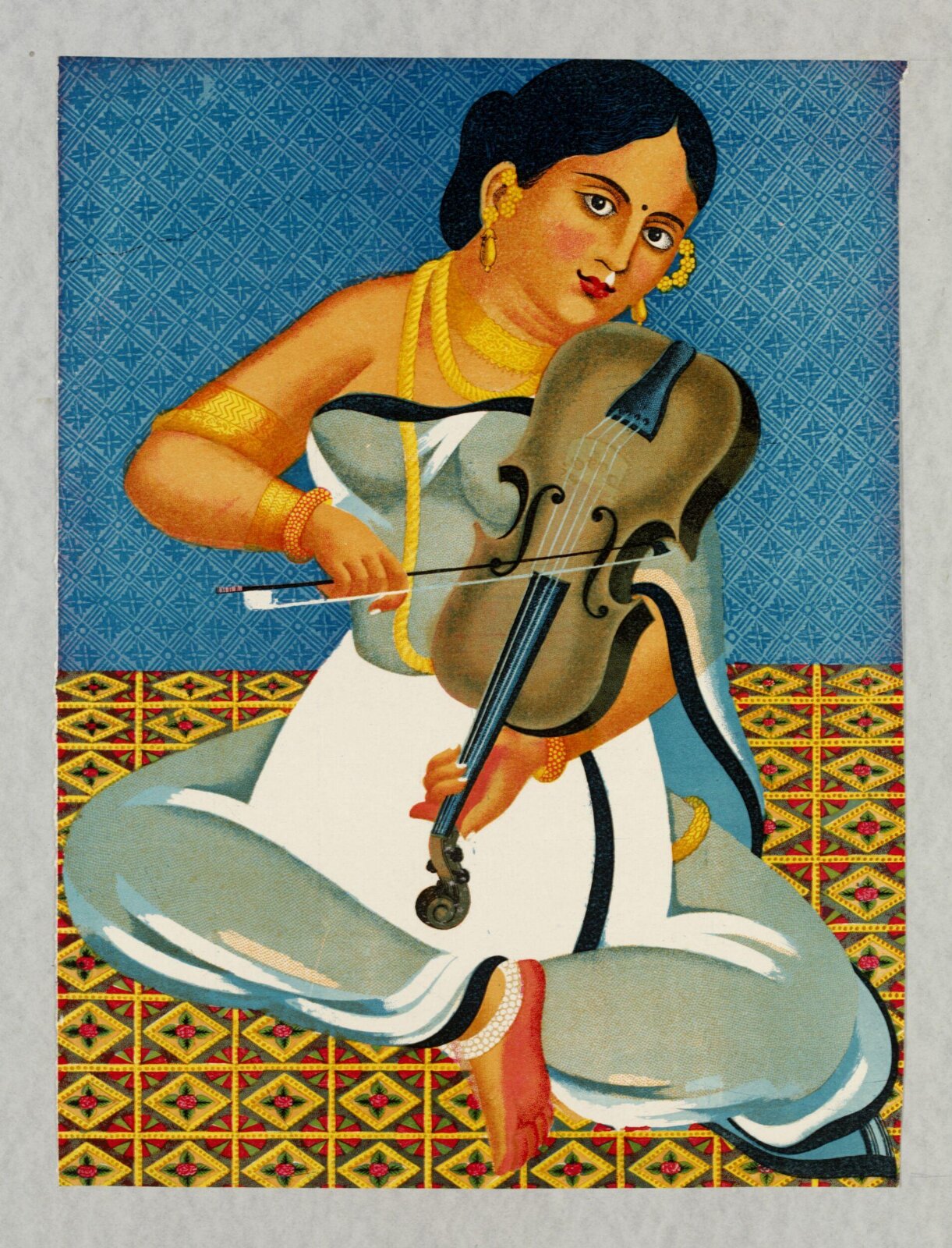 A Courtesan with a violin, ca. 1930
