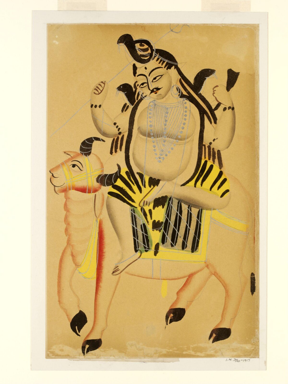 Shiva on Nandi, ca. 1890