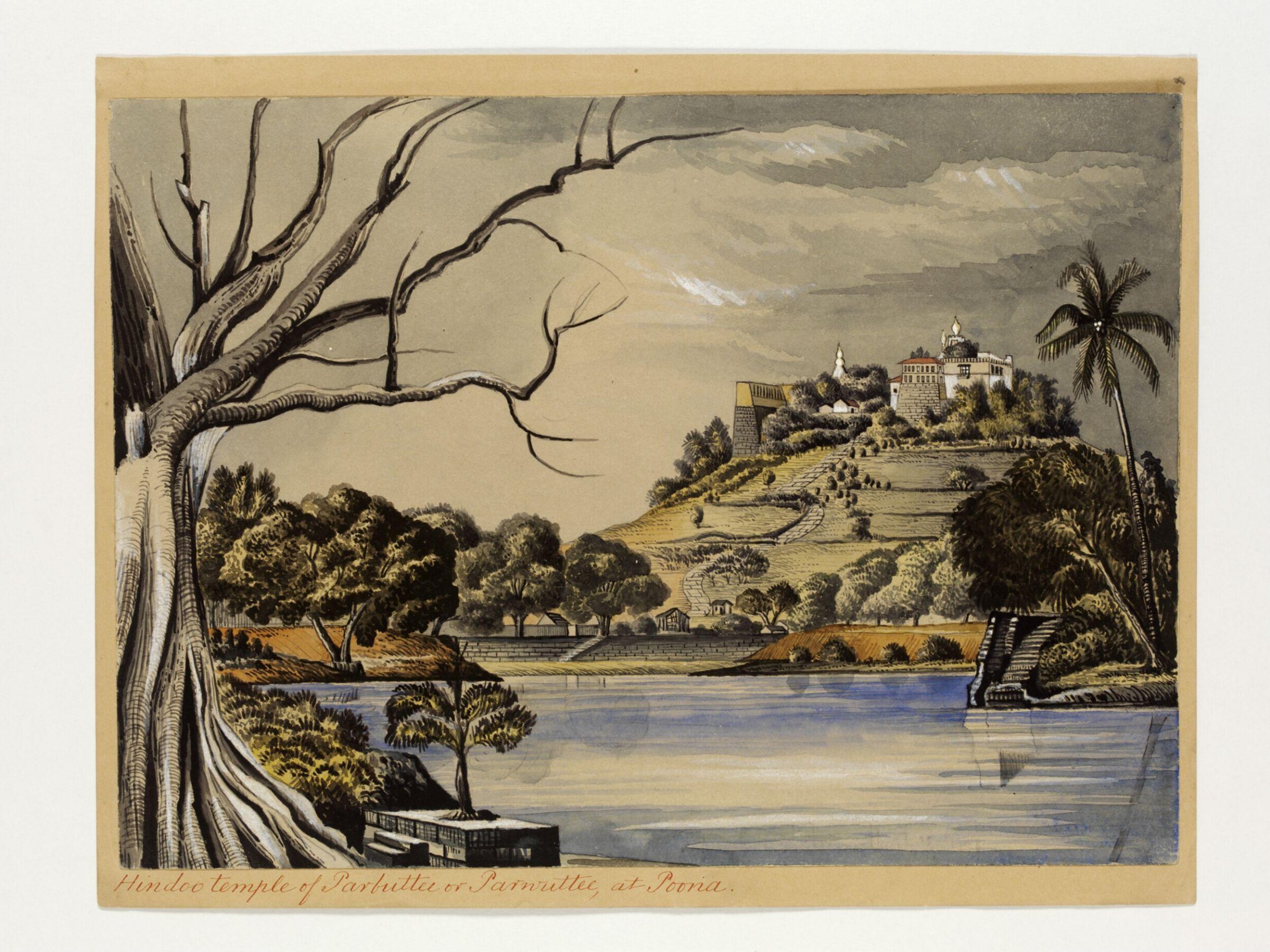 Hindoo temple of Parbuttee or Parwuttee, at Poona, Henry Francis Ainslie, July 1849-November 1850