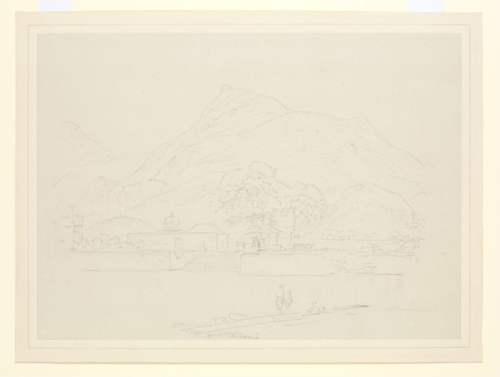 Shrine beside a tank, Thomas Daniell, 1792