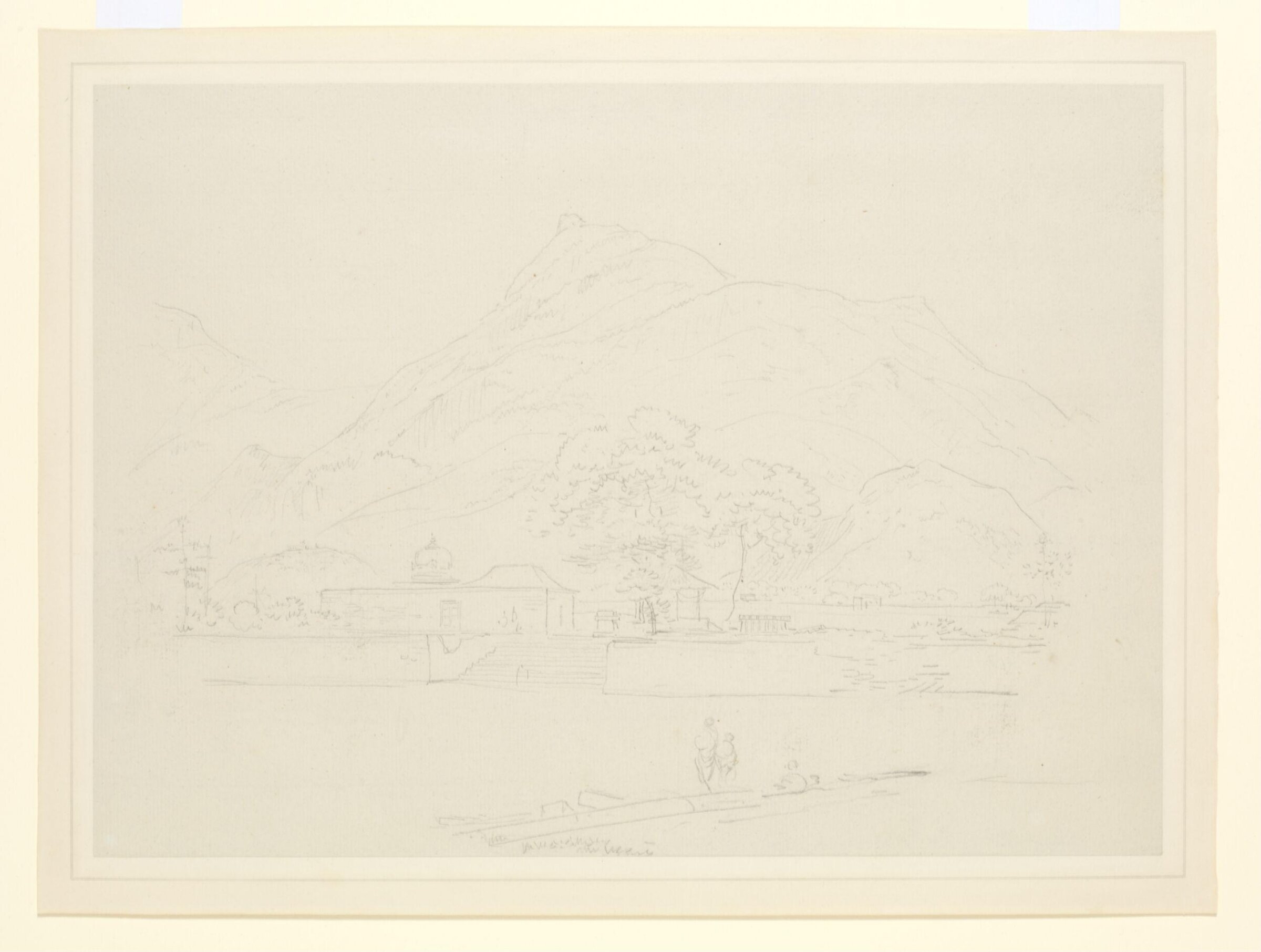 Shrine beside a tank, Thomas Daniell, 1792