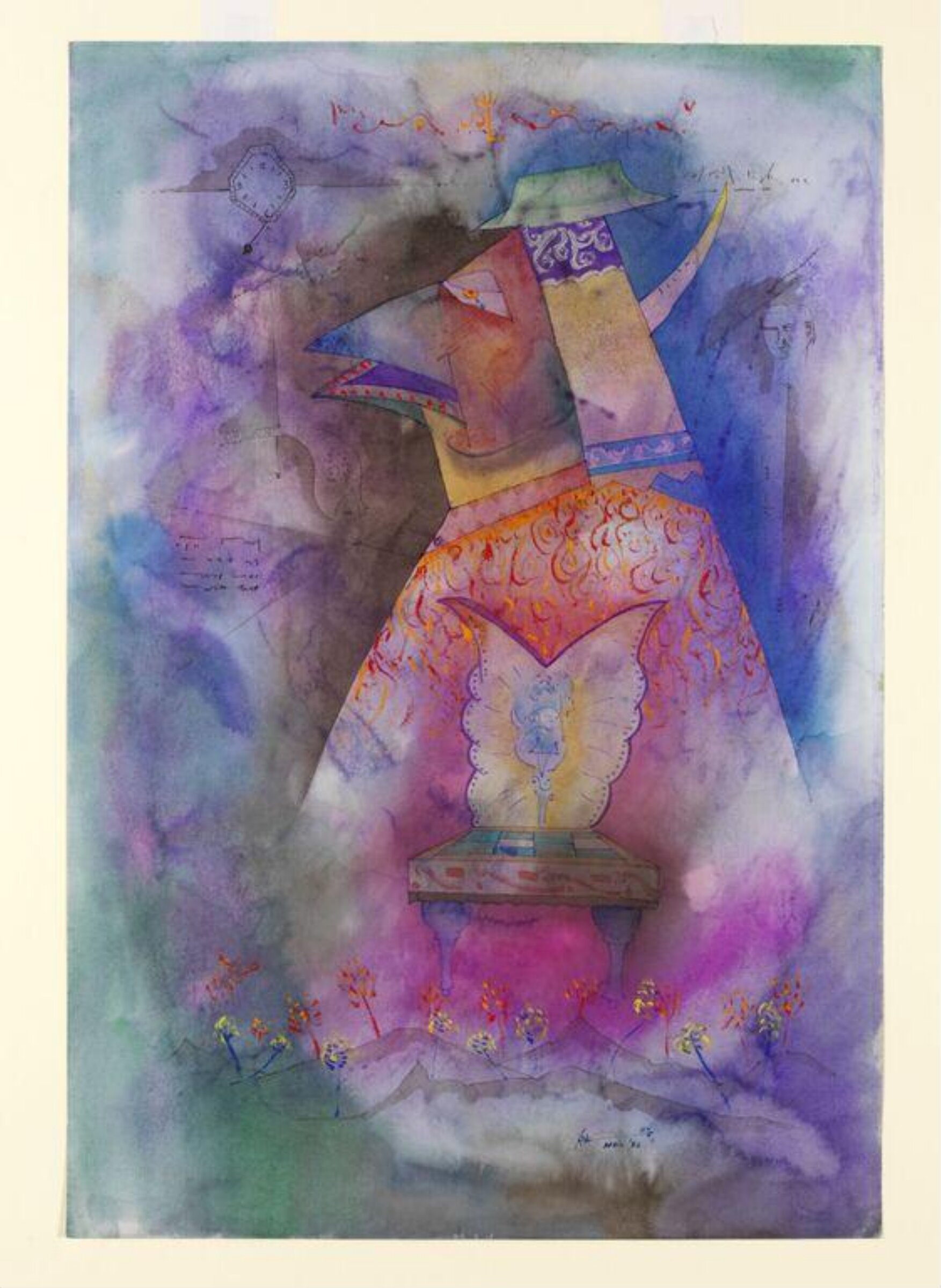 Painting, Babu Xavier, 1986