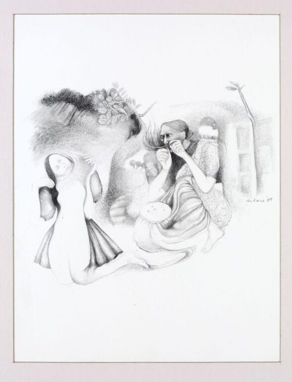 Drawing, Archana Shastri, 1989
