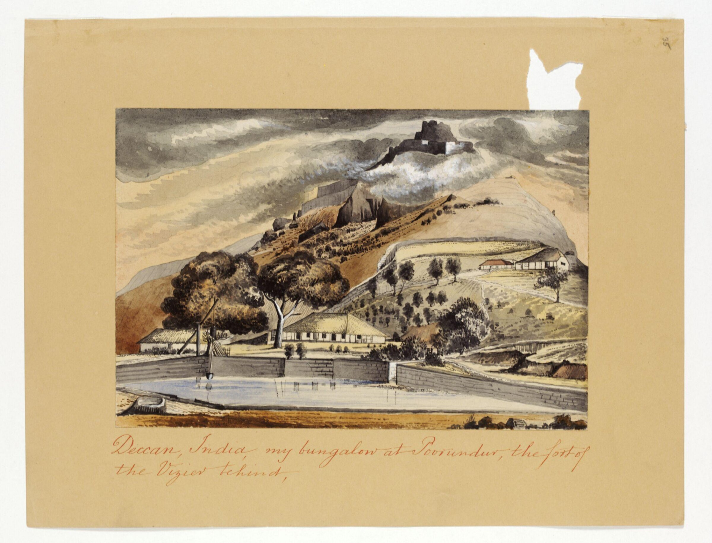Major Ainslie's bungalow, Henry Francis Ainslie, June 1850