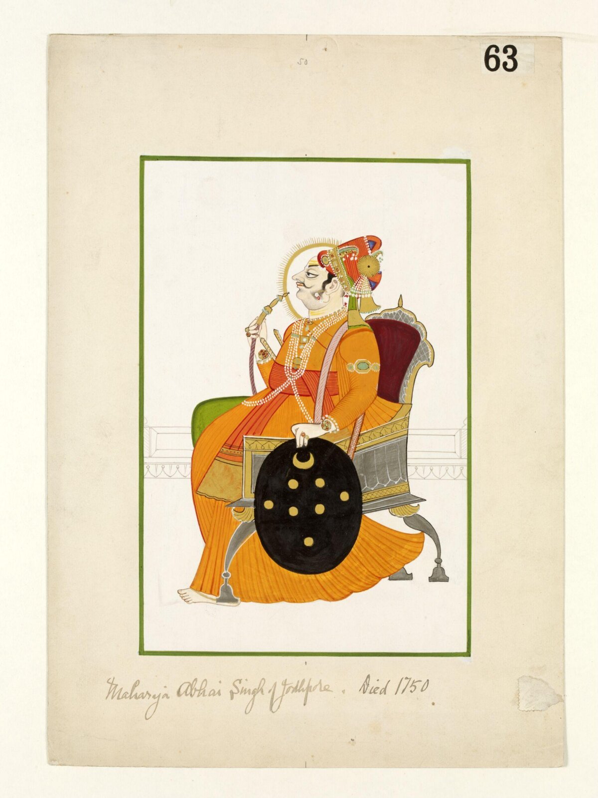 Maharaja Abhi Singh, ca. 1890