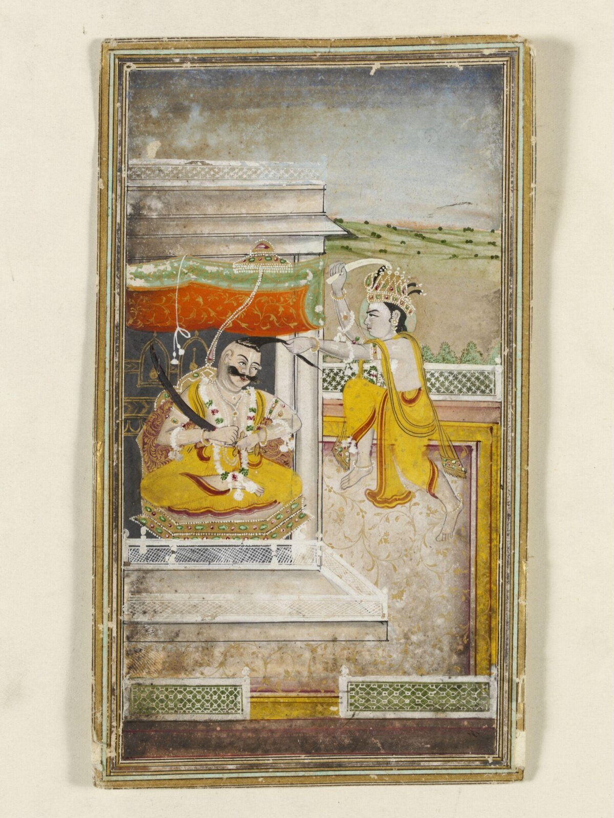 Krishna and Kansa, 19th century