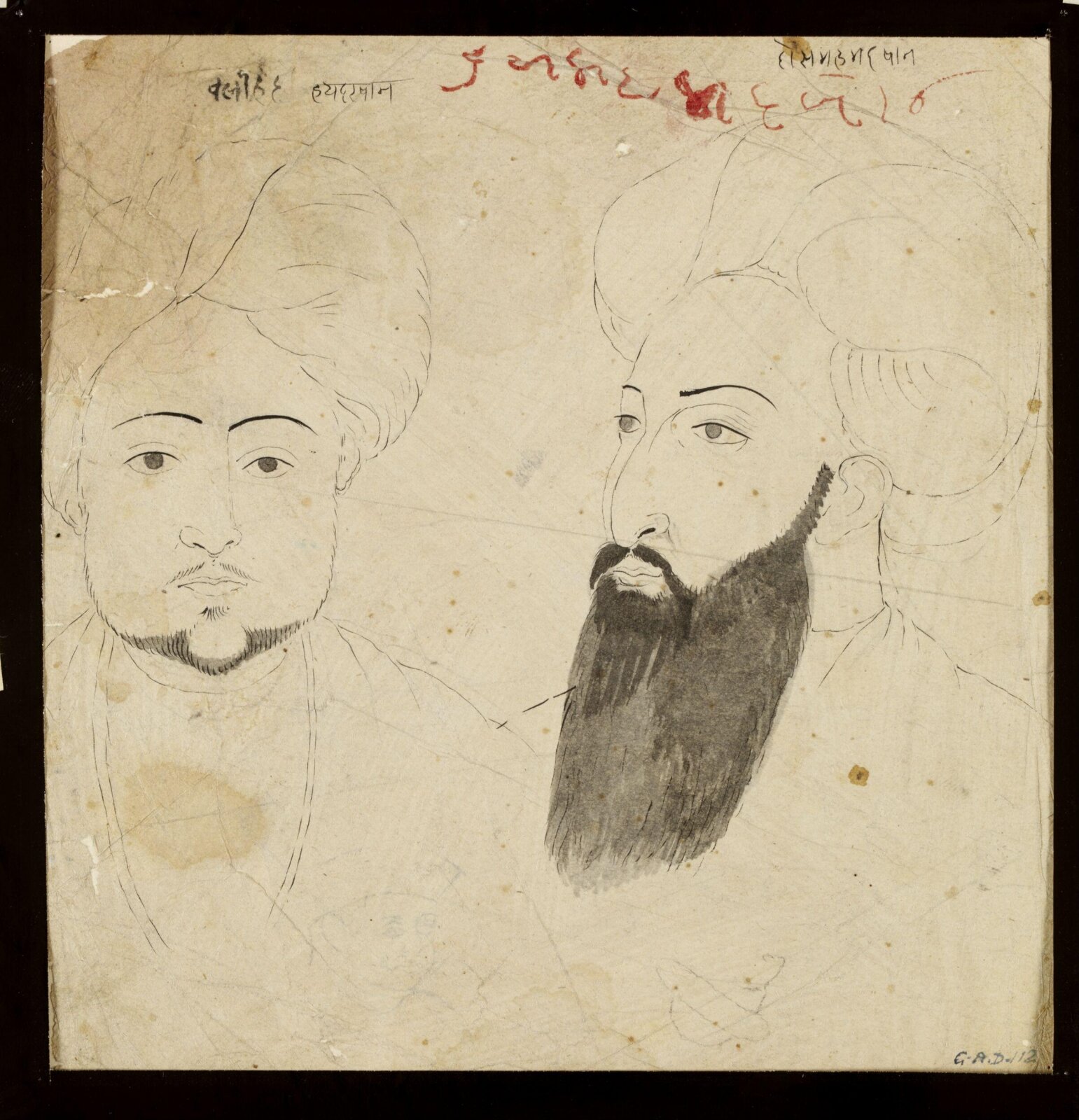 Haidar Khan and Dost Muhammad Khan, ca. 1840