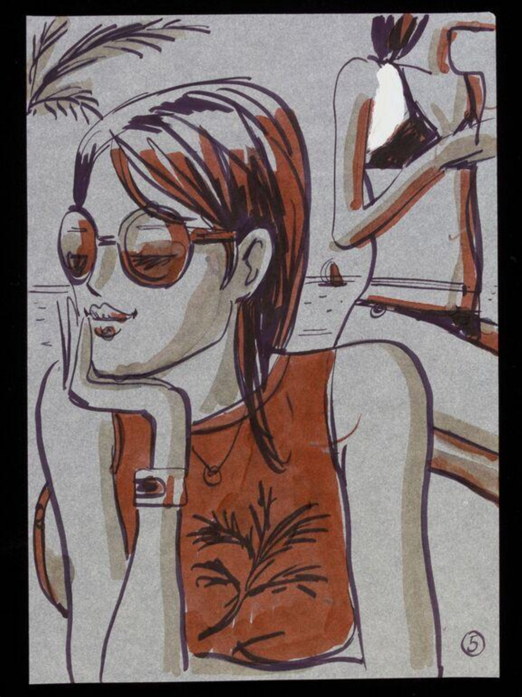 Drawing, Jason Brooks, late 20th-early 21st century