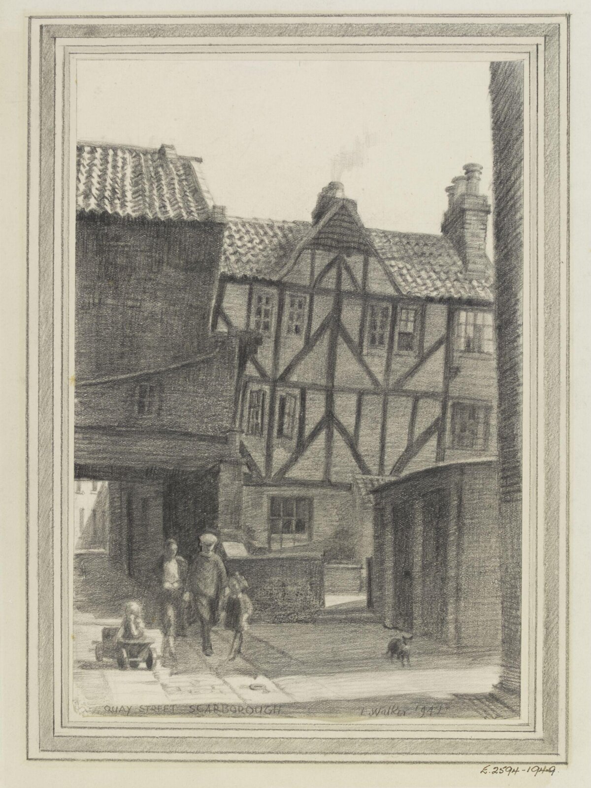Quay Street, Scarborough, Edward Walker, 1942