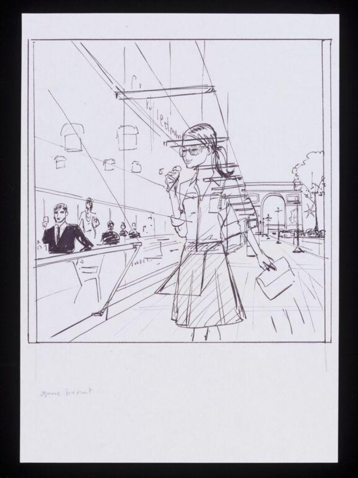 Drawing, Jason Brooks, late 20th-early 21st century