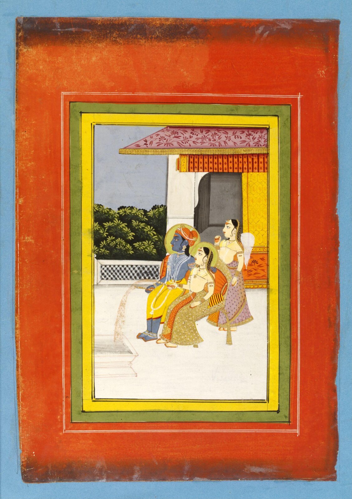 Krishna and Radha, mid 19th century