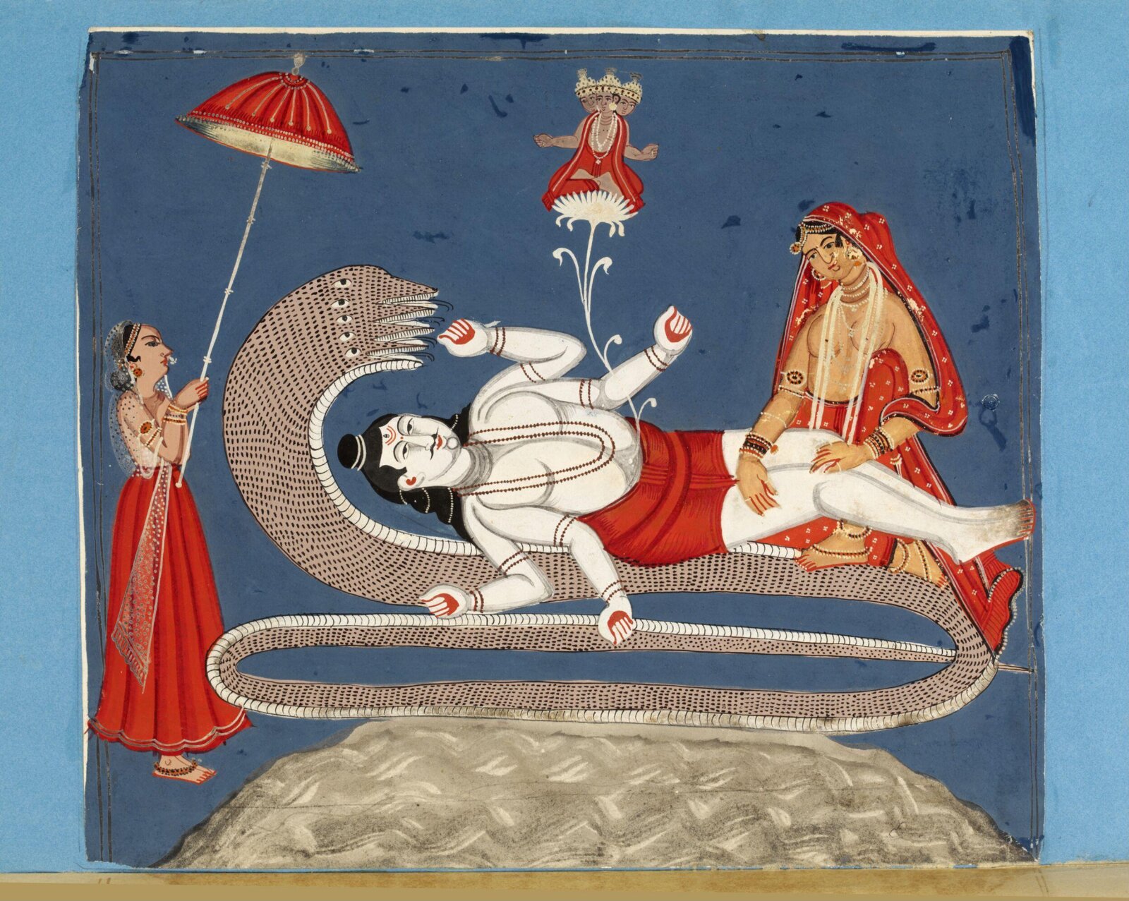 Vishnu and Ananta, ca. 1850-1870