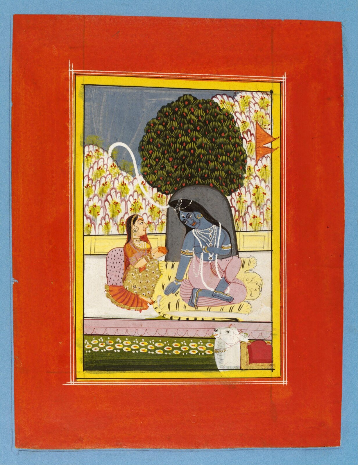 Shiva, Parvati and Nandi, mid 19th century