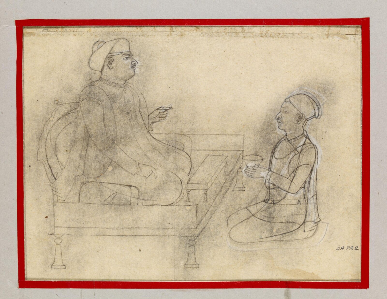 Cartoon (working drawing), ca. 1840