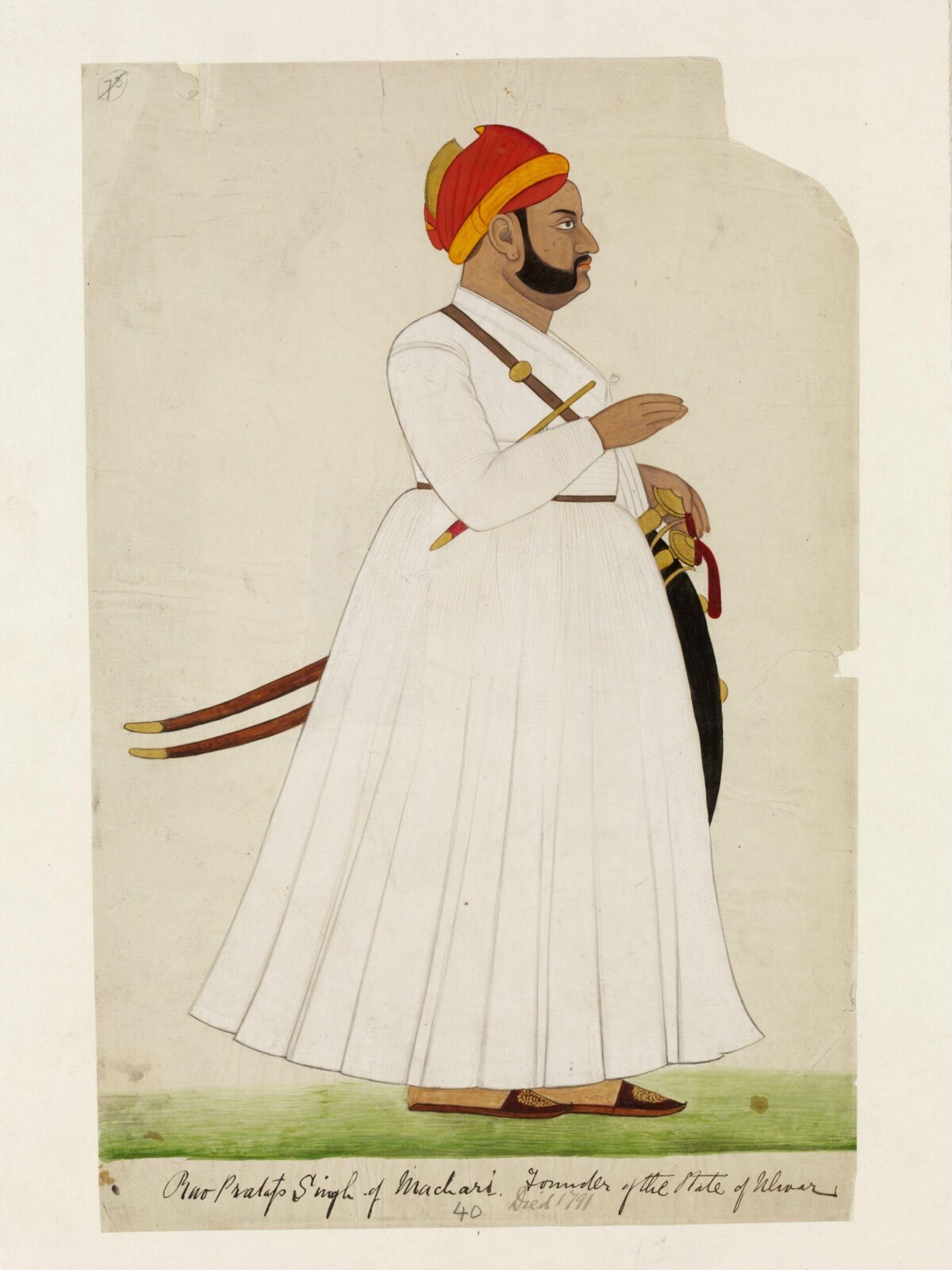 Rao Pratap Singh, ca. 1890
