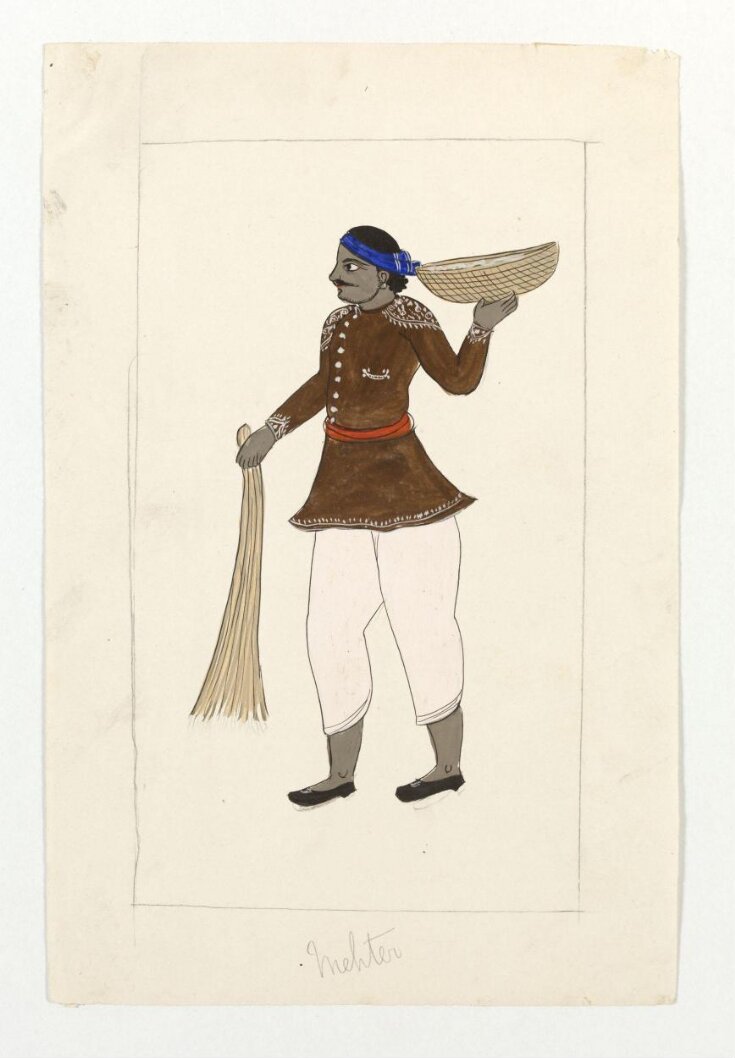 One of seven drawings of people and occupations and a lion. | Unknown ...