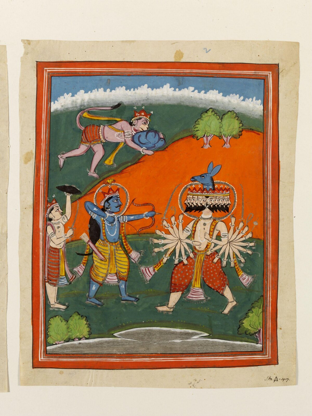 Rama and Ravana, late 19th century